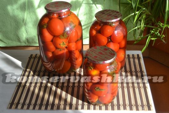 рецепт маринованных помидор на зиму