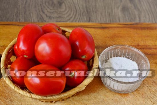 Ингредиенты для приготовления томатного морса