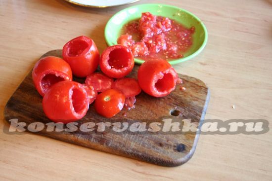 томаты подготовить