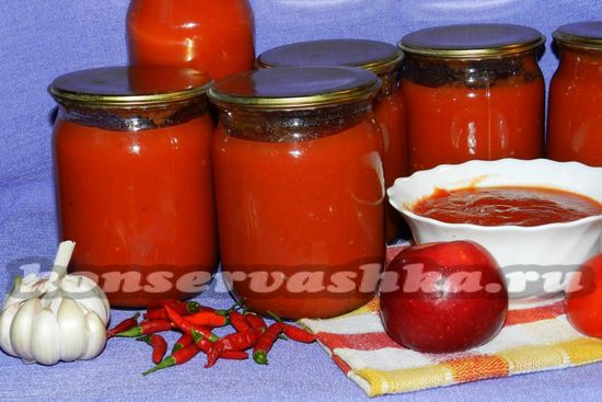 рецепт яблочно-томатного кетчупа