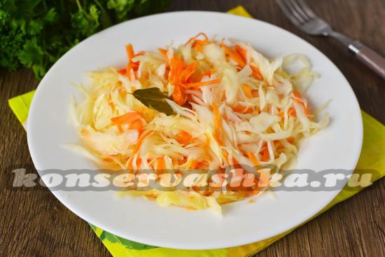 Салат из белокочанной капусты «Объедение»