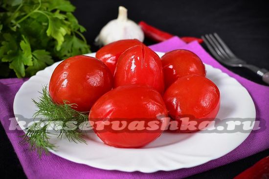 рецепт малосольных помидор быстрого приготовления в пакете