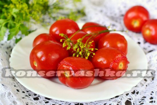 рецепт быстрых малосольных помидор за сутки