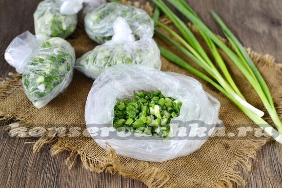 Как заморозить зеленый лук на зиму в холодильнике