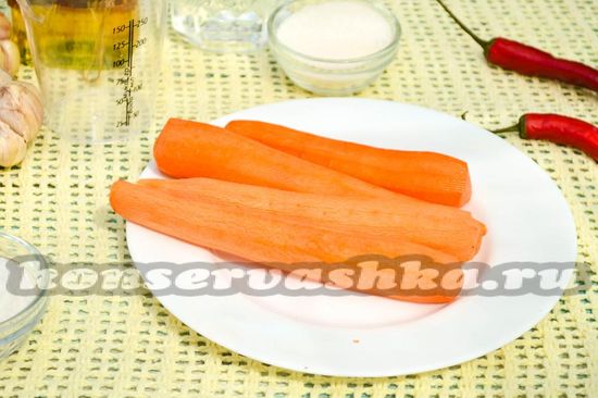 морковь очистить