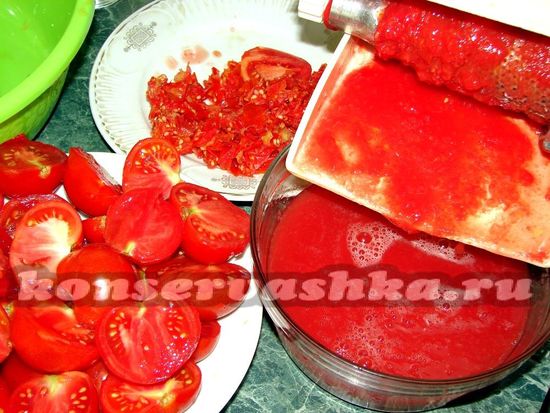 Превратить помидоры в сок