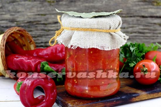 рецепт острого перца в томатной заливке