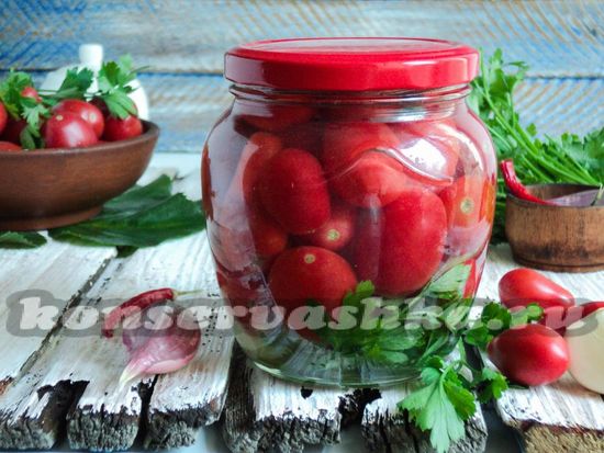Маринованные помидоры черри, рецепт на зиму