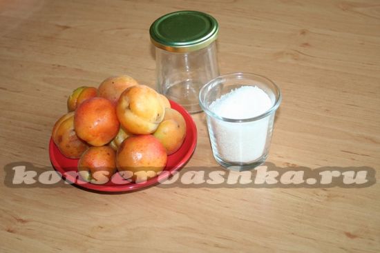 Ингредиенты для приготовления пюре из абрикоса