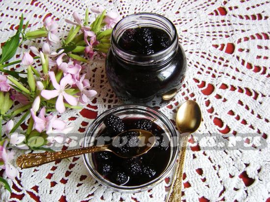рецепт ягод шелковицы в собственном соку на зиму