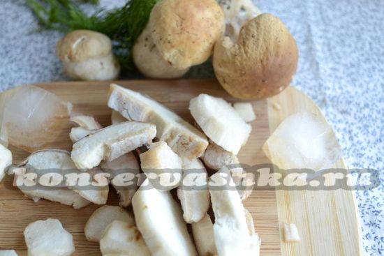 как заморозить свежие белые грибы