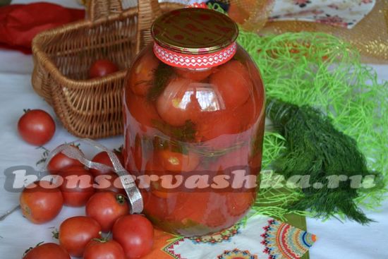 Помидоры в томатном соке без консервантов