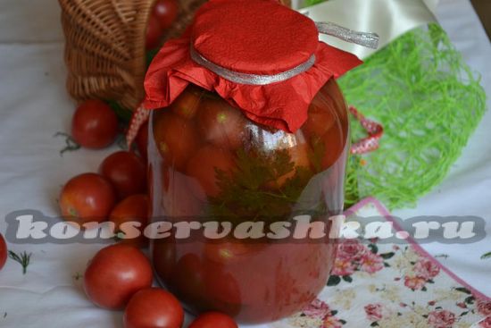 Помидоры в томатном соке без стерилизации 
