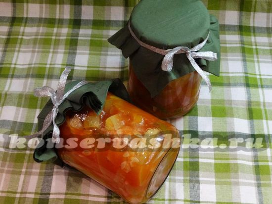 Кабачки в томатном соке с перцем на зиму: рецепт с фото