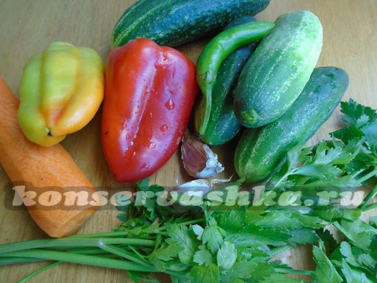 Ингредиенты для приготовления маринованных овощей