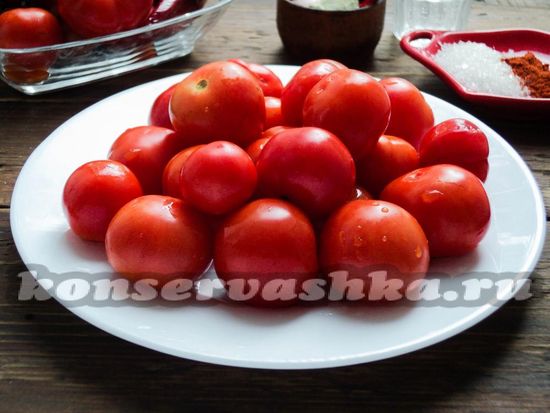 помидоры промыть