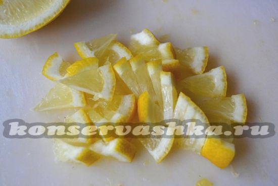 Лимон нарезать