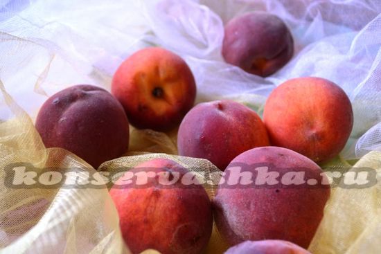 Ингредиенты для приготовления персикового джема с апельсинами