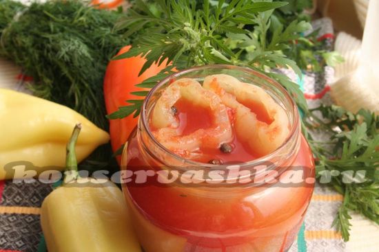 Рецепт Перец в томатном соусе