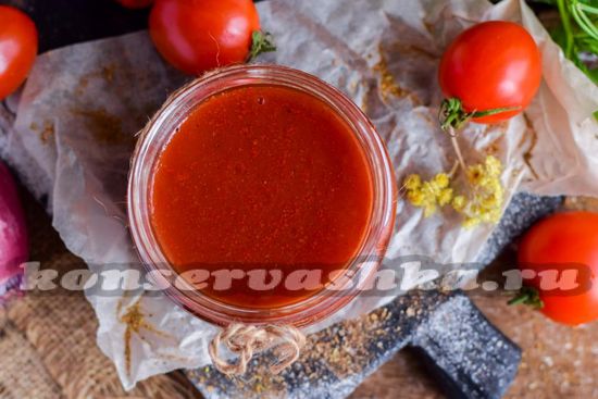Рецепт кетчупа из замороженных помидор