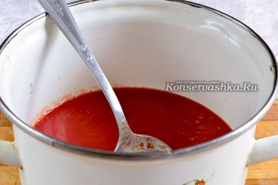 Закипятить томатный сок