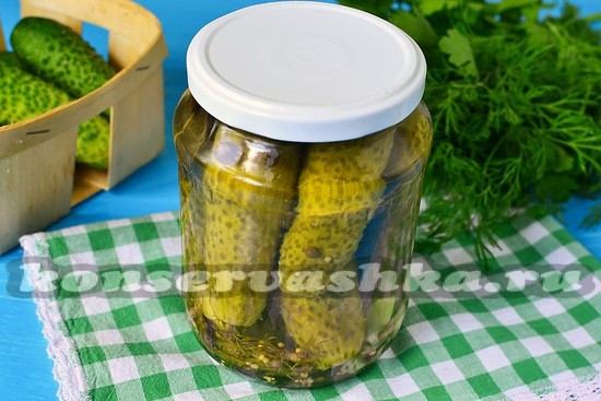 Хрустящие маринованные огурцы на зиму