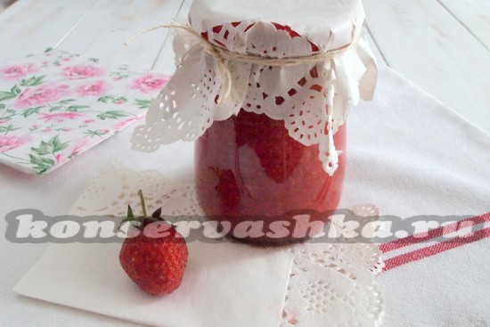 рецепт сырого варенья из клубники