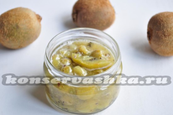варенье из крыжовника и киви