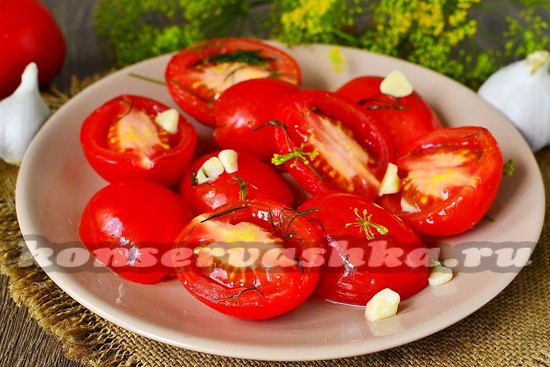 рецепт быстрых маринованных помидор