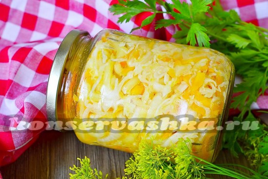 рецепт салата из перца и капусты на зиму