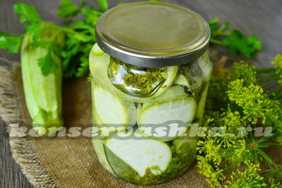 рецепт маринованных кабачков