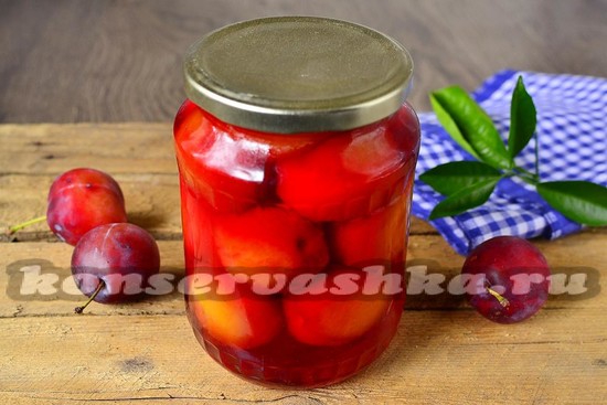 рецепт слив в сиропе