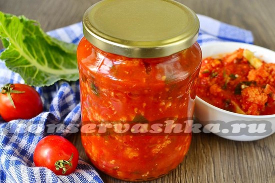 рецепт цветной капусты в томатном соусе