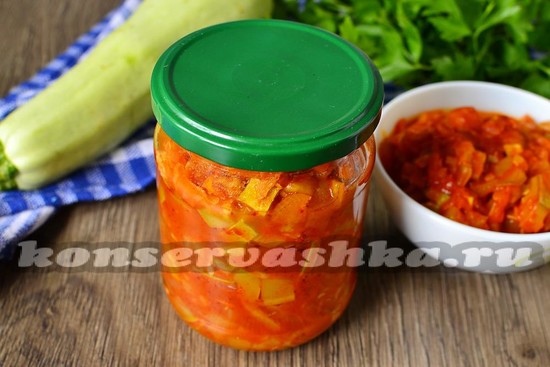рецепт лечо из кабачков