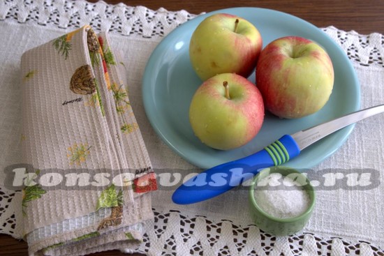 для сушки яблоко потребуеться