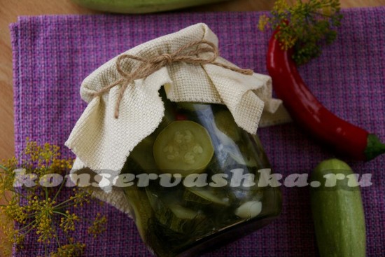 рецепт кабачков, маринованных по-болгарски