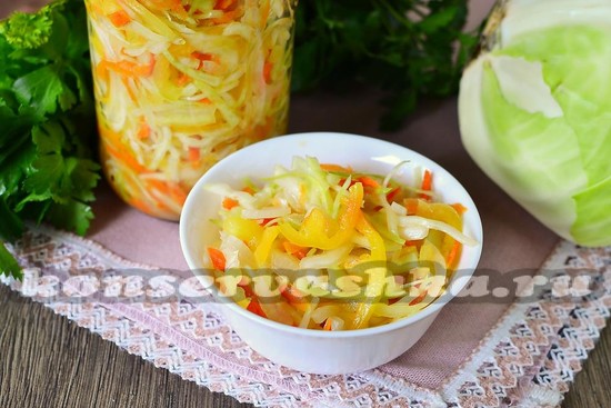 рецепт салата из капусты «Закусончик»