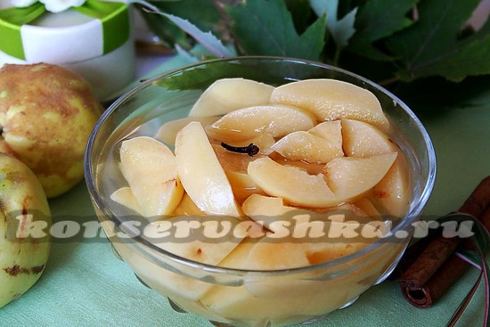 рецепт айвы маринованной