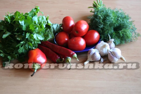 необходимые продукты
