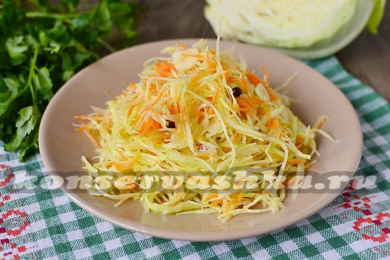рецепт быстрой маринованной капусты Провансаль