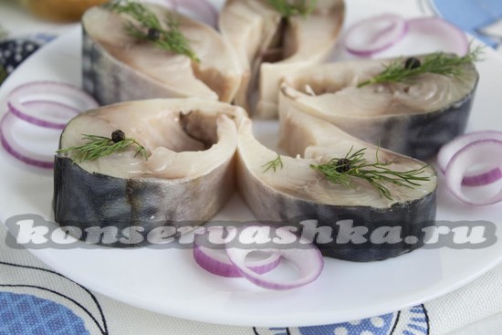 Пряный посол скумбрии