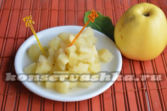 готовые яблочные цукаты