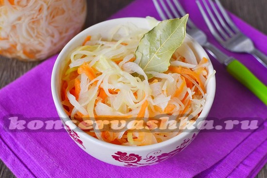 Квашеная капуста за сутки