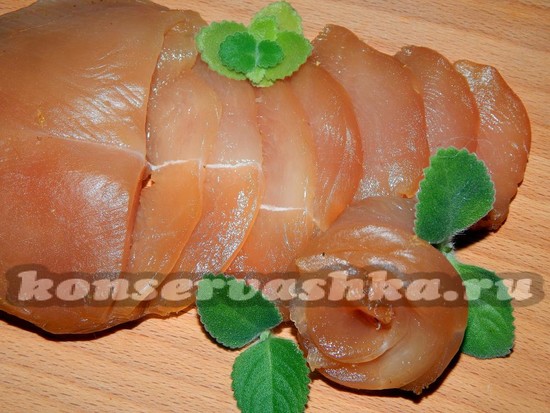Сыро-вяленное мясо из курицы.