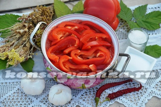 нарезаем перец