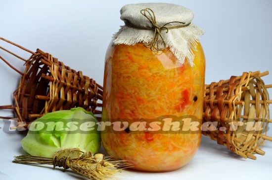 острый салат из капусты