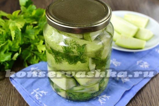 Маринованные кабачки за сутки
