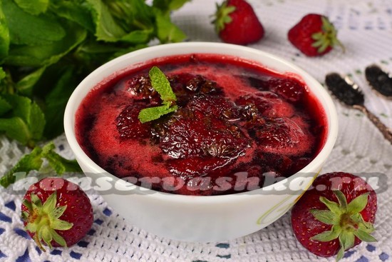 рецепт клубничного варенья с мятой