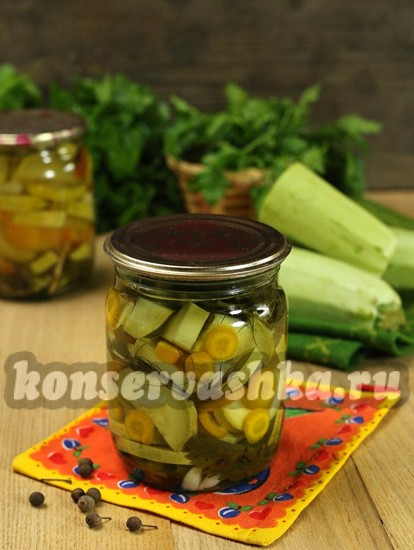Маринованные кабачки с морковью на зиму: рецепт с фото
