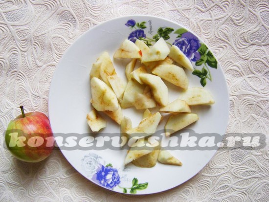 яблоки нарезать